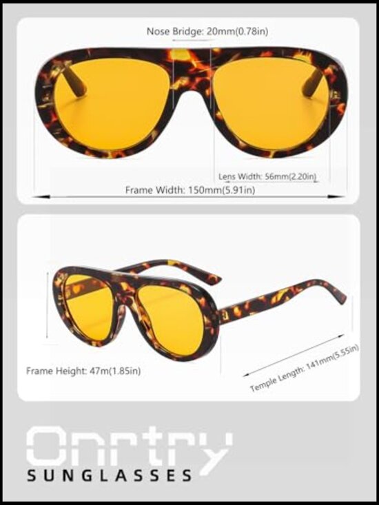 Retro Aviator Sunglasses with UV Protection and Acetate Frames